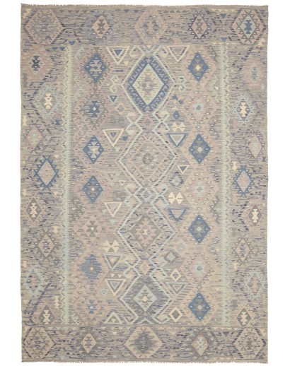Tappeto Kilim Afghanistan azzurro 203x293