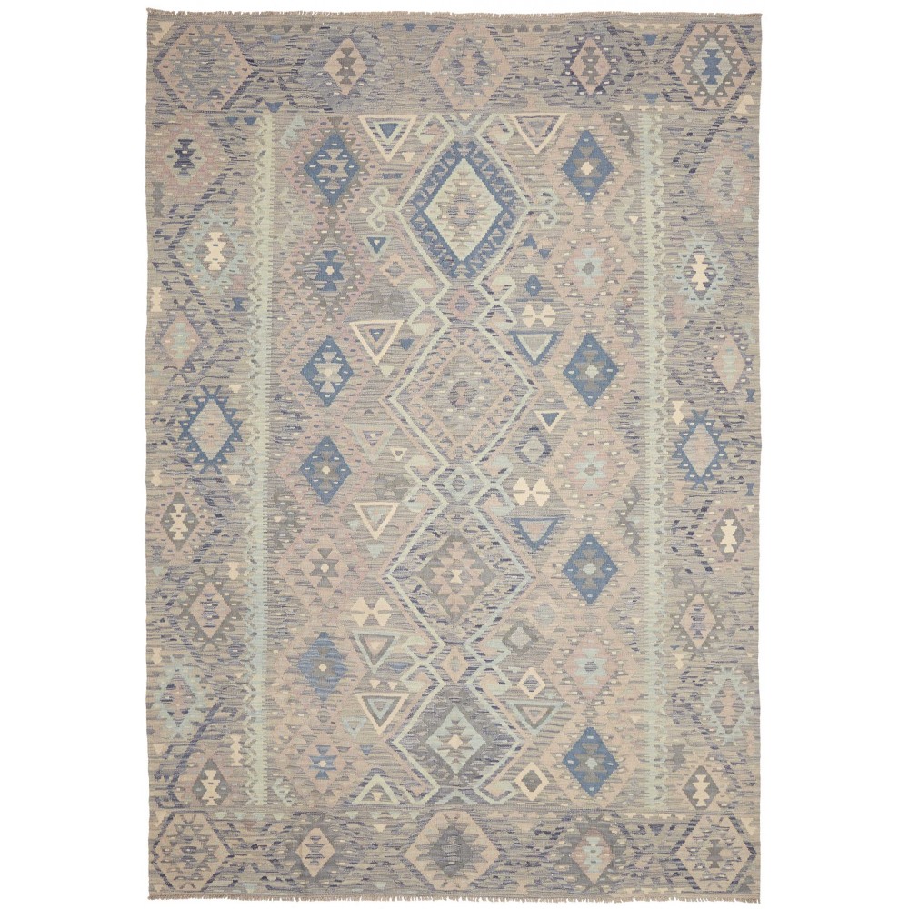 Tappeto Kilim Afghanistan azzurro 203x293