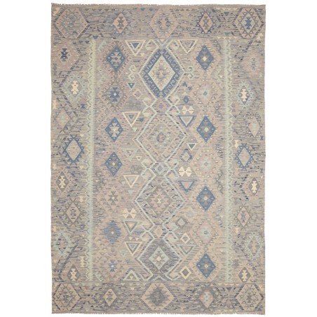 Tappeto Kilim Afghanistan azzurro 203x293