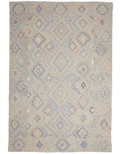Tappeto Kilim Afghanistan azzurro 201x293