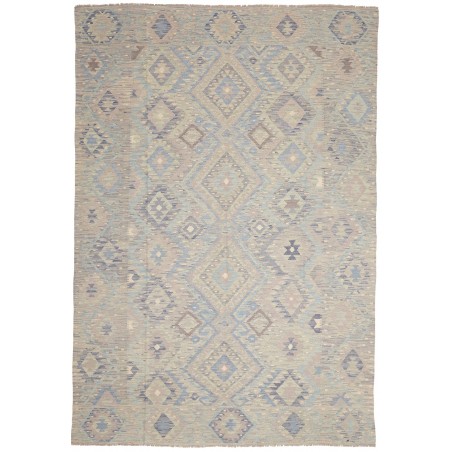 Tappeto Kilim Afghanistan azzurro 201x293