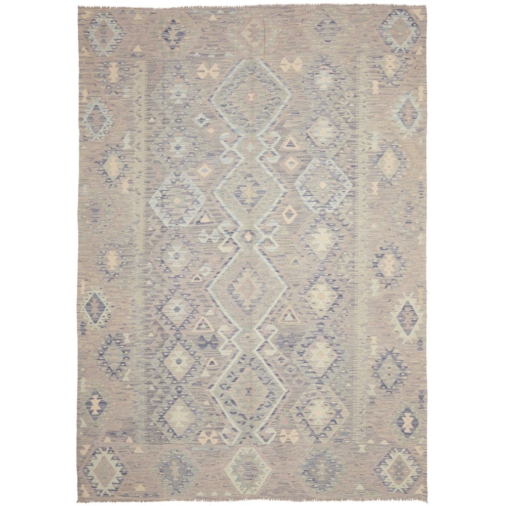 Tappeto Kilim Afghanistan azzurro 207x292