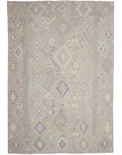 Tappeto Kilim Afghanistan azzurro 206x290