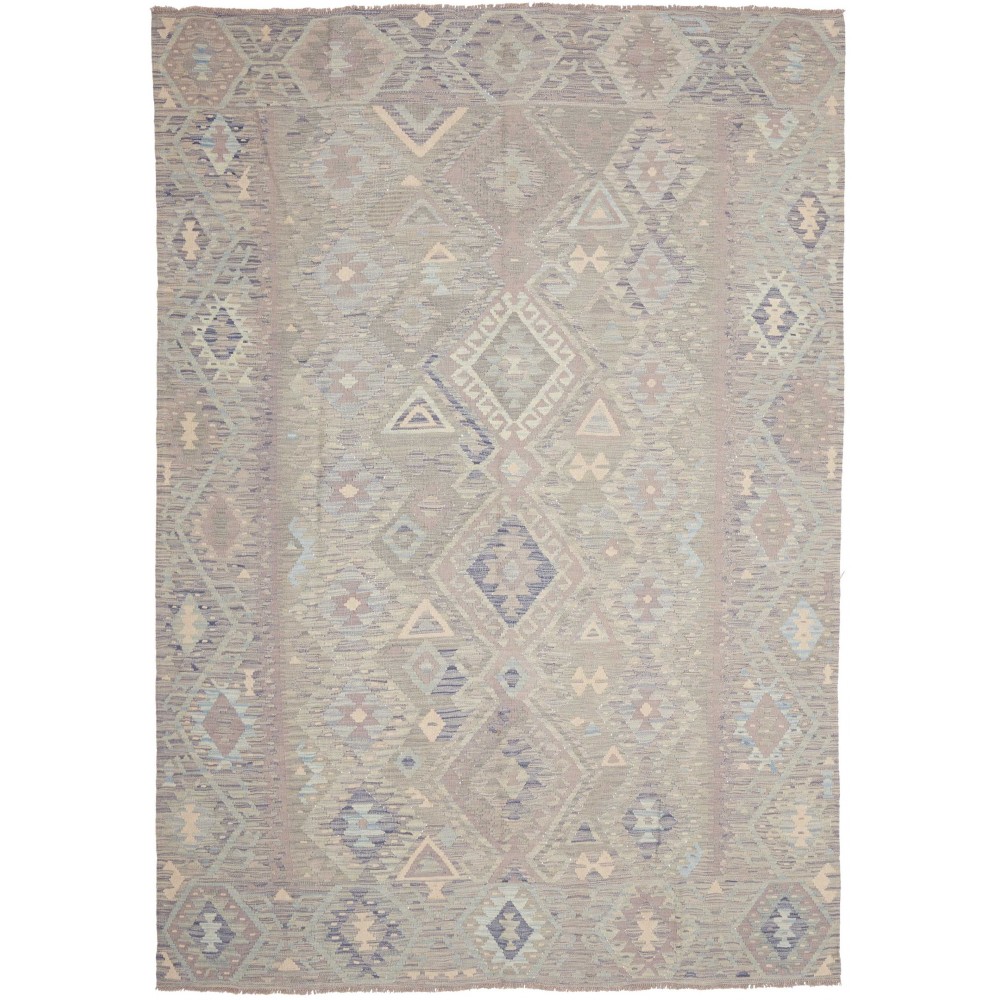 Tappeto Kilim Afghanistan azzurro 206x290