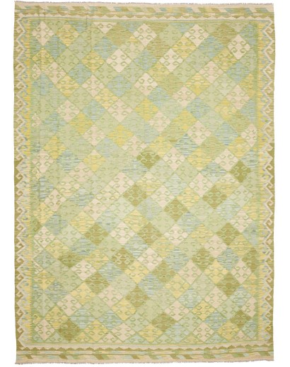 Tappeto Kilim Afghanistan marrone arancione 252x347