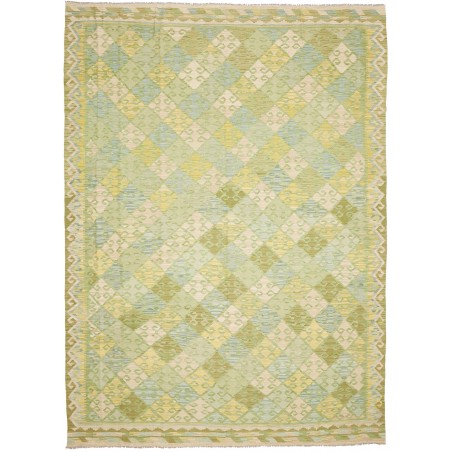 Tappeto Kilim Afghanistan marrone arancione 252x347