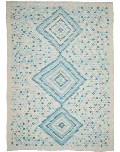 Tappeto Kilim Afghanistan beige grigio 249x353