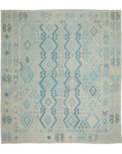 Tappeto Kilim Afghanistan azzurro 263x289