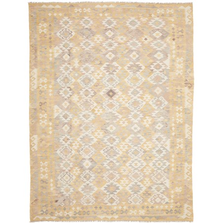 Tappeto Kilim Afghanistan giallo marrone 220x297