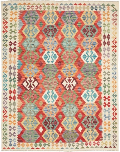 Tappeto Kilim Afghanistan marrone 201x255