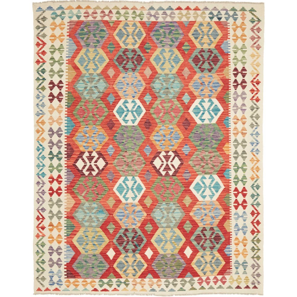 Tappeto Kilim Afghanistan marrone 201x255 Tappeto Kilim Afghanistan marrone 201x255