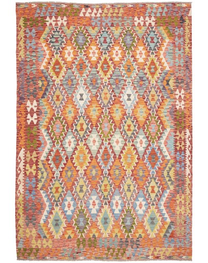 Tappeto Kilim Afghanistan marrone 210x304