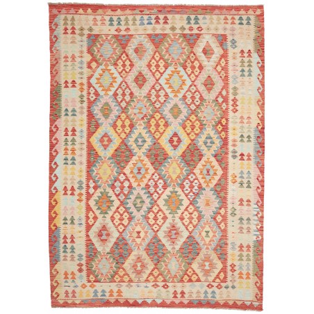 Tappeto Kilim Afghanistan marrone giallo 209x292