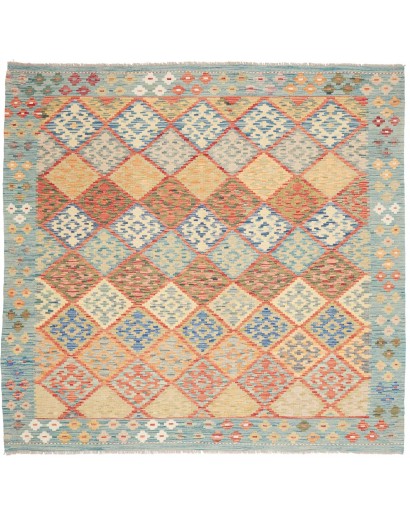 Tappeto Kilim Afghanistan marrone 206x196