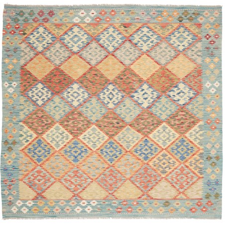 Tappeto Kilim Afghanistan marrone 206x196