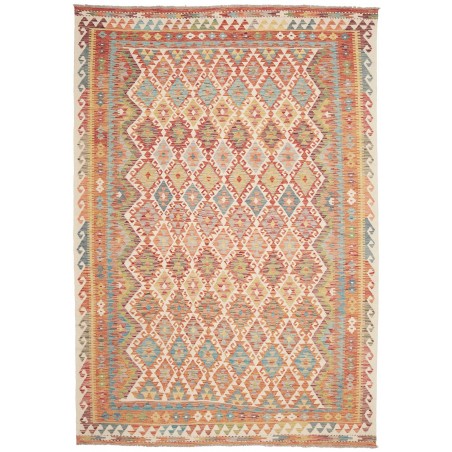 Tappeto Kilim Afghanistan marrone 208x302