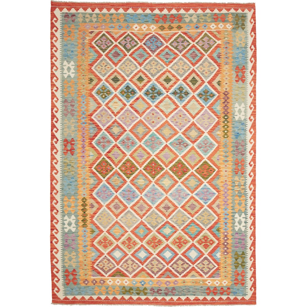 Tappeto Kilim Afghanistan marrone 205x298