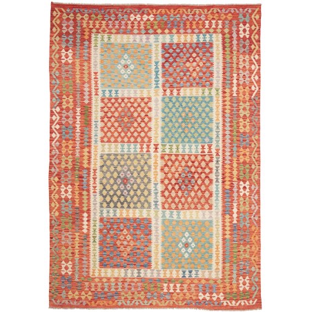 Tappeto Kilim Afghanistan marrone 208x298