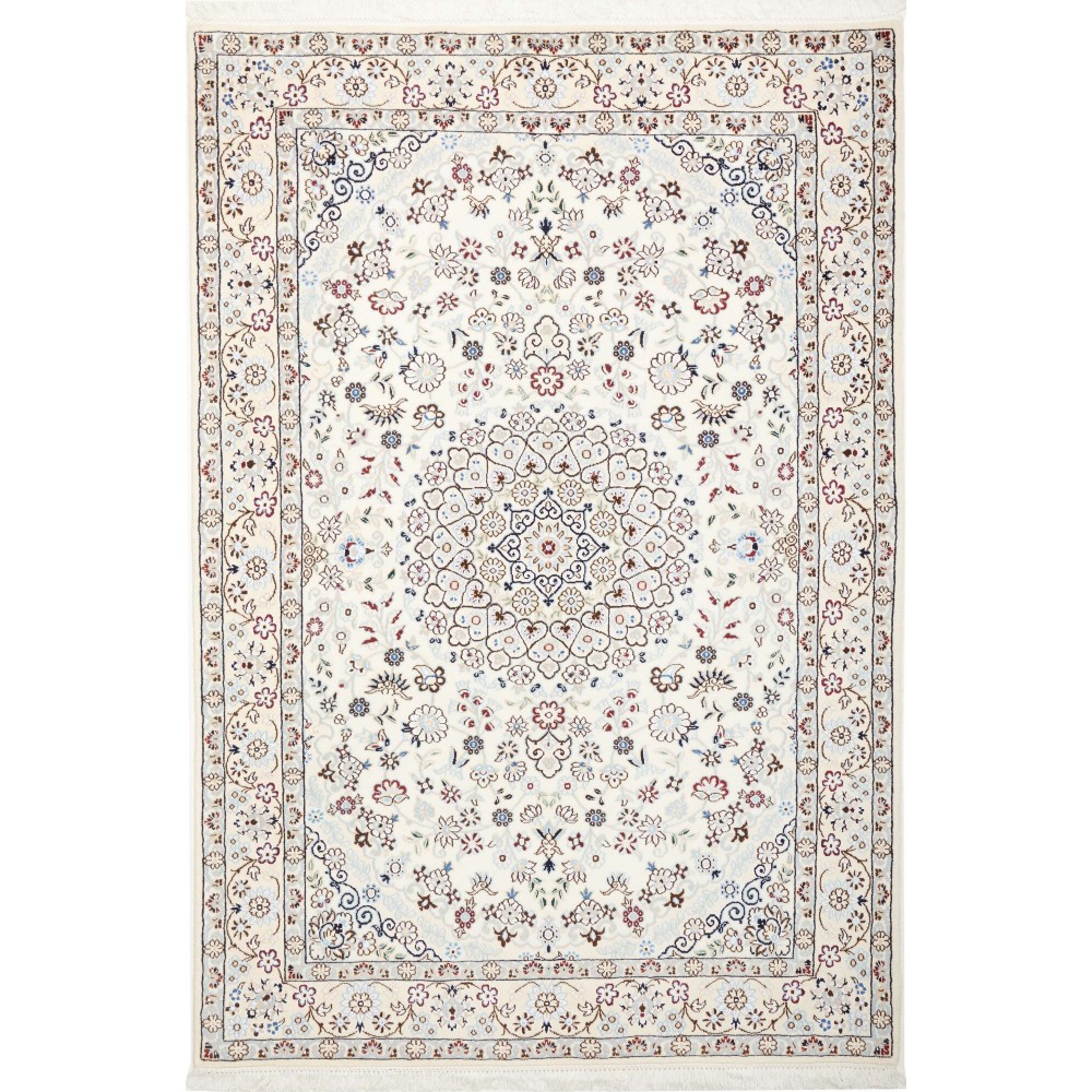 Tappeto Nain 9La Persia bianco verde 140x207