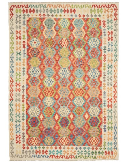 Tappeto Kilim Afghanistan marrone 209x301