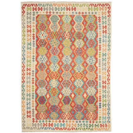 Tappeto Kilim Afghanistan marrone 209x301