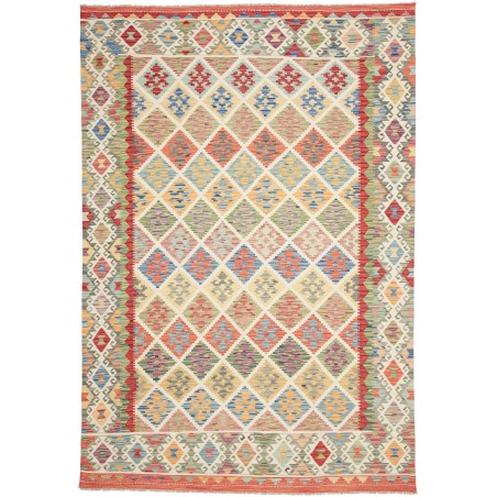 Tappeto Kilim Afghanistan marrone 206x296