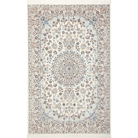 Tappeto Nain 9La Persia bianco grigio 130x207