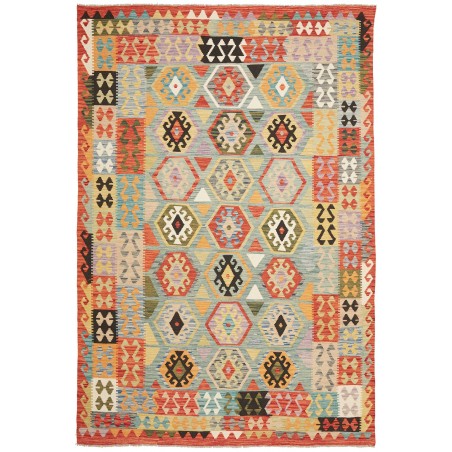 Tappeto Kilim Afghanistan marrone 209x315