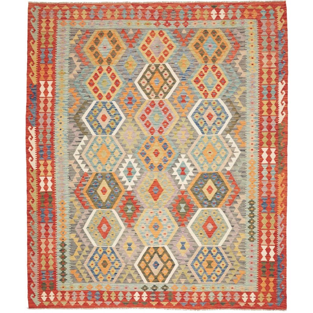 Tappeto Kilim Afghanistan marrone 250x293 Tappeto Kilim Afghanistan marrone 250x293