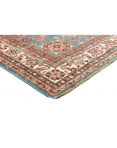 Tappeto Kazak Fine Pakistan azzurro giallo 166x238