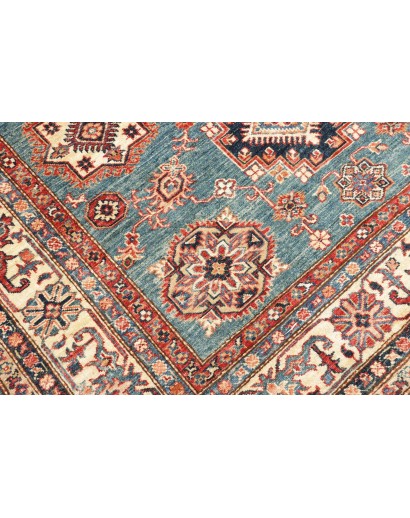 Tappeto Kazak Fine Pakistan azzurro giallo 166x238