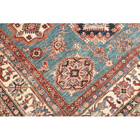 Tappeto Kazak Fine Pakistan azzurro giallo 166x238