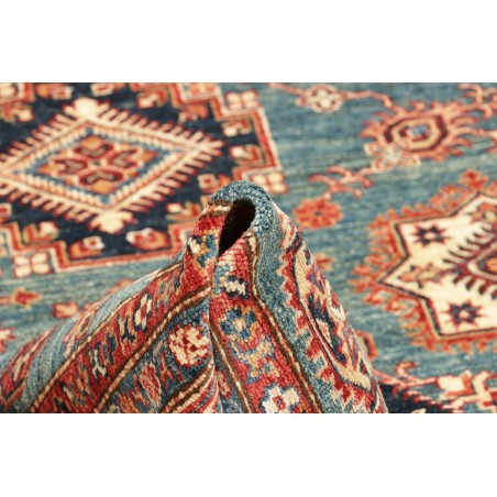 Tappeto Kazak Fine Pakistan azzurro giallo 166x238