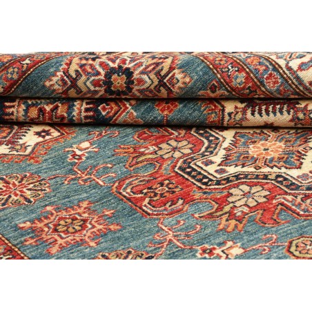 Tappeto Kazak Fine Pakistan azzurro giallo 166x238