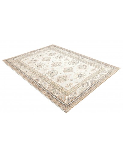 Tappeto Kazak Fine Pakistan bianco azzurro 178x238
