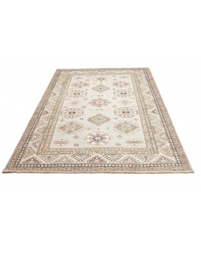 Tappeto Kazak Fine Pakistan bianco azzurro 178x238