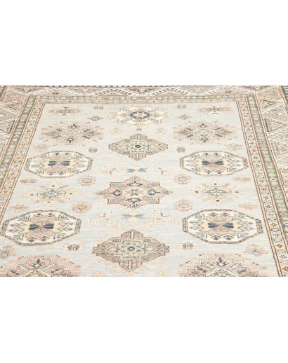 Tappeto Kazak Fine Pakistan bianco azzurro 178x238