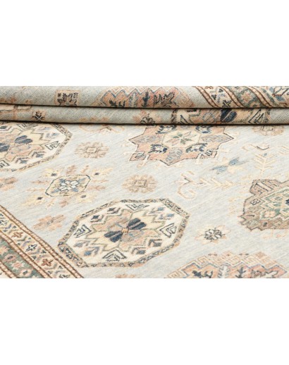 Tappeto Kazak Fine Pakistan bianco azzurro 178x238