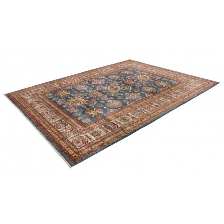 Tappeto Kazak Fine Pakistan azzurro grigio 242x313