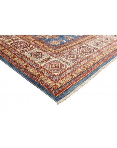 Tappeto Kazak Fine Pakistan azzurro grigio 242x313