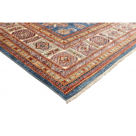 Tappeto Kazak Fine Pakistan azzurro grigio 242x313