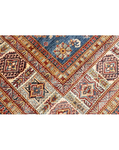 Tappeto Kazak Fine Pakistan azzurro grigio 242x313