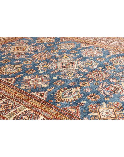 Tappeto Kazak Fine Pakistan azzurro grigio 242x313
