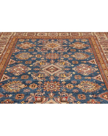 Tappeto Kazak Fine Pakistan azzurro grigio 242x313