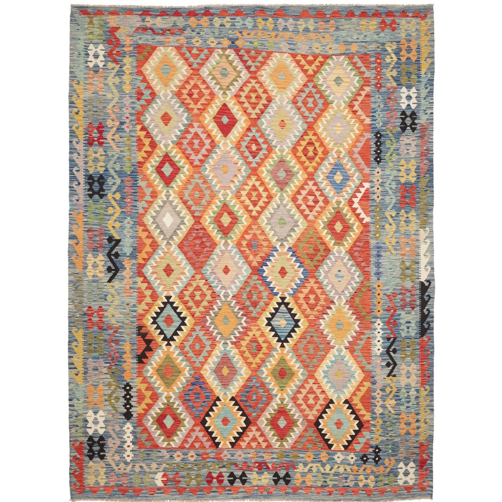 Tappeto Kilim Afghanistan marrone 256x354 Tappeto Kilim Afghanistan marrone 256x354