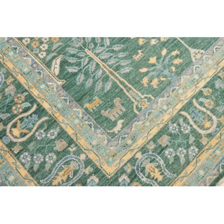 Tappeto Zigler Fine Pakistan verde giallo 279x354