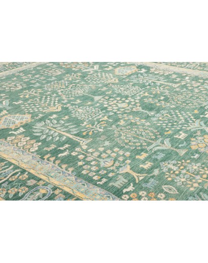 Tappeto Zigler Fine Pakistan verde giallo 279x354