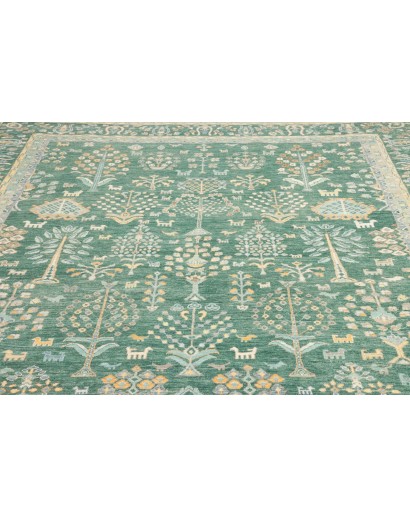 Tappeto Zigler Fine Pakistan verde giallo 279x354