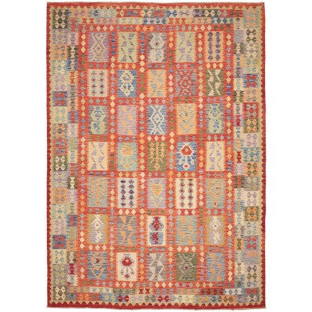 Tappeto Kilim Afghanistan marrone 252x353