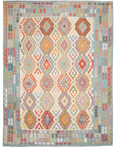 Tappeto Kilim Afghanistan beige marrone 260x341